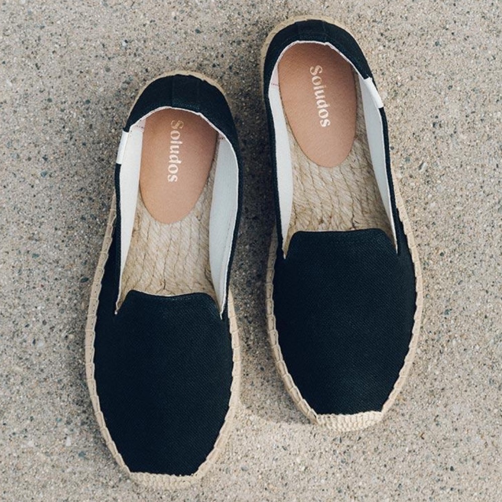 SOLUDOS The Seville Smoking Slipper Platform in Black - Picture 4 of 6